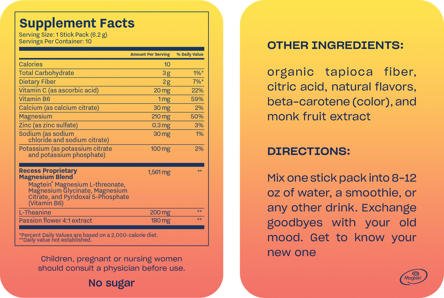 Lemon Citrus Mood Powder 10C Stick Packs