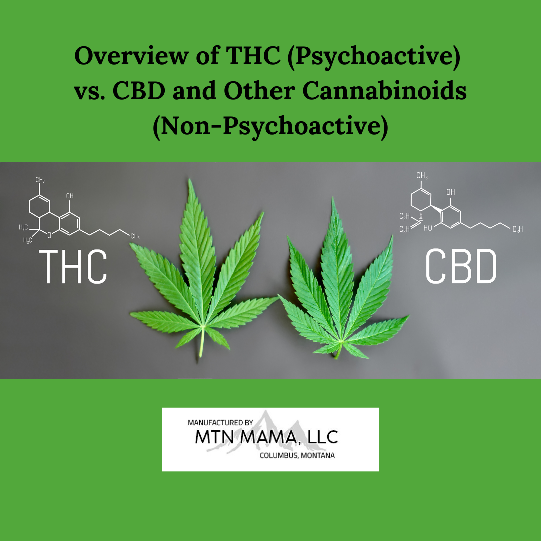 Overview of THC (Psychoactive) vs. CBD and Other Cannabinoids (Non-Psychoactive)