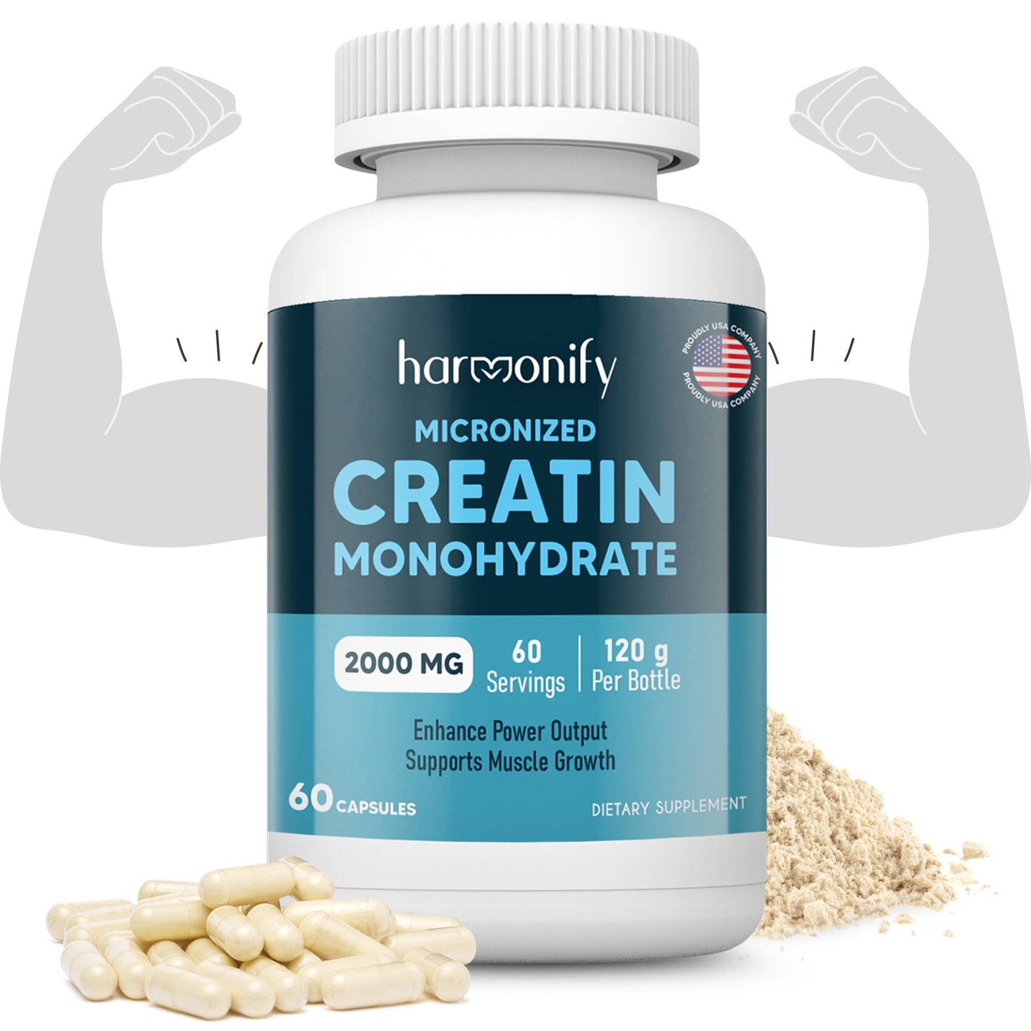 Creatine Monohydrate Amino Acid Powder 2000mg