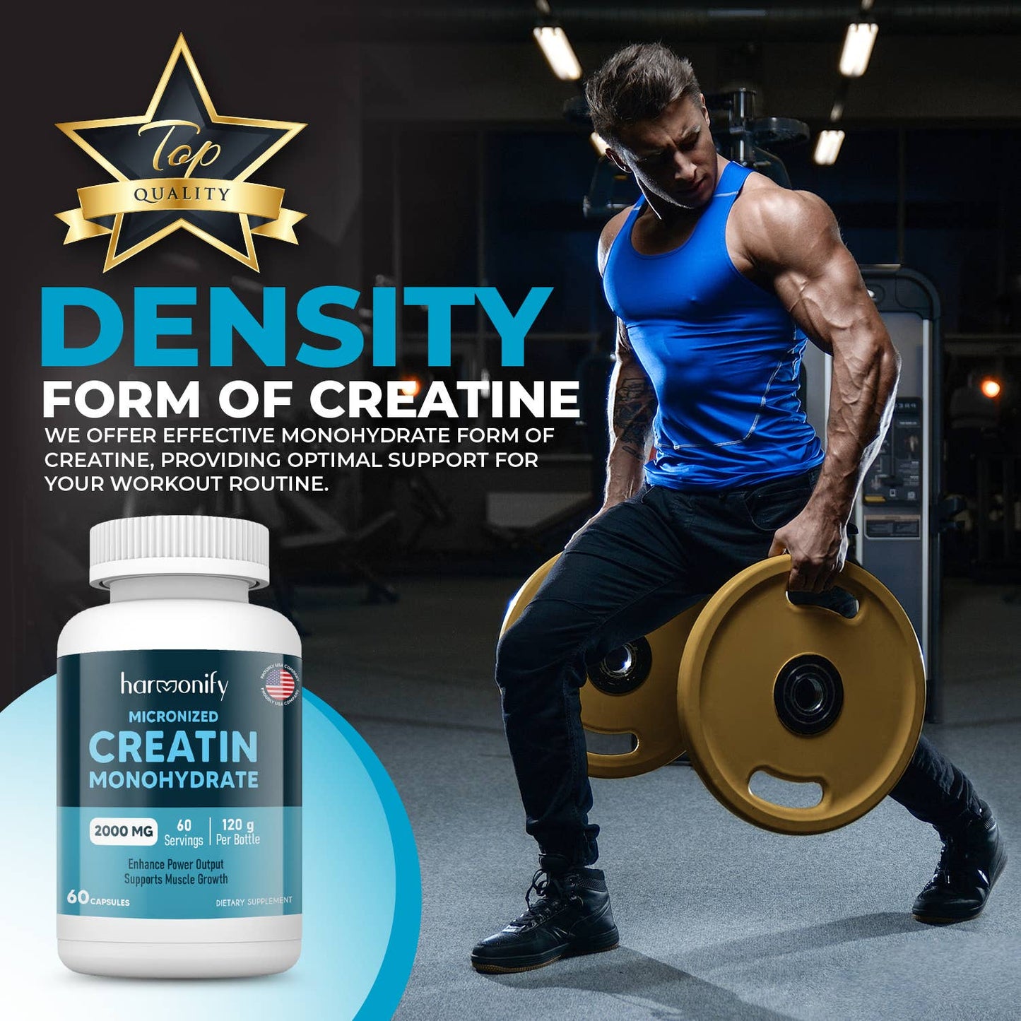 Creatine Monohydrate Amino Acid Powder 2000mg