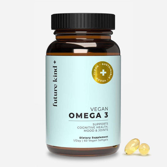 Vegan Omega 3 Supplement - 500mg DHA + EPA Algal Oil (2 Months Supply)